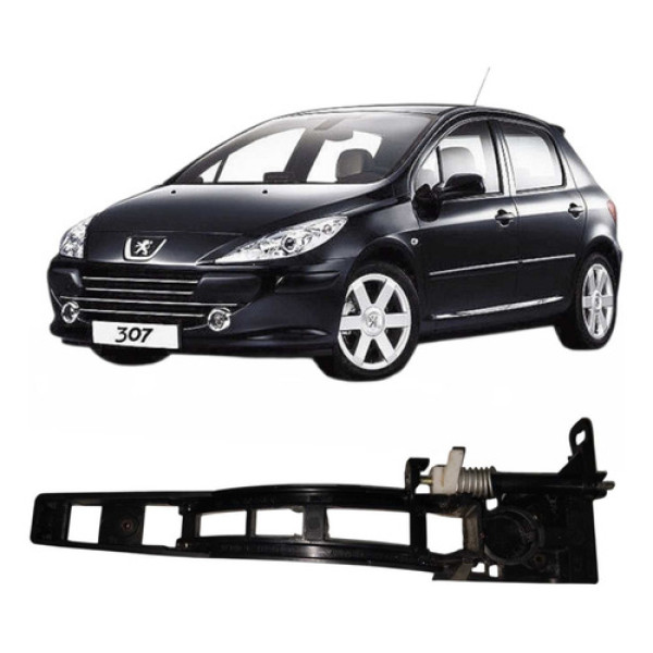 Base Maçaneta Dianteira Direita Peugeot 307 2006 Á 2012 Dianteira