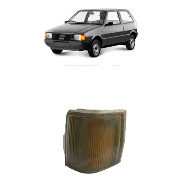 Pisca Seta Dianteiro Esquerdo Fiat Uno 91/93 Detalhe Amarelo
