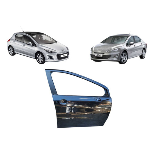 Porta Dianteira Direita Peugeot 308 408 2011 A 2016 Dianteira Dianteiro Preto