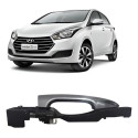 Maçaneta Externa Traseira Esquerda Cromada Hb20 Hatch Sedan Prateado Traseira