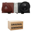 Comando/botao Pisca Alerta/trava Portas Megane 07/13 Vermelho