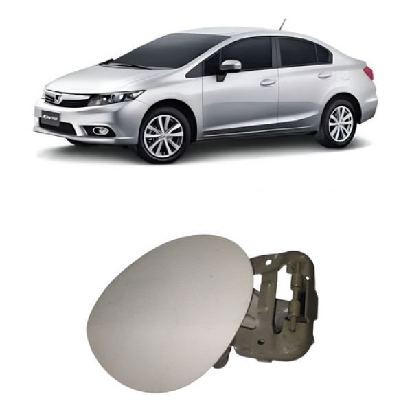Tampa Portinhola Do Tanque Honda Civic Lxr 2.0 2014 Branco
