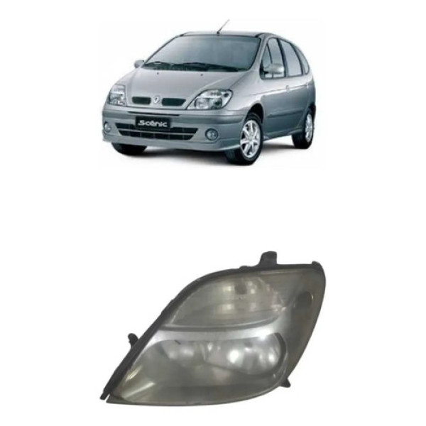 Farol Esquerdo   Renault Scenic 2005/2012 Esquerdo/motorista