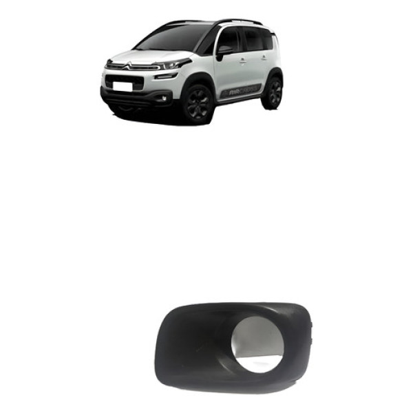 Moldura Farol De Milha Direito Citroen Aircross 2010/2014 Preto Esquerdo