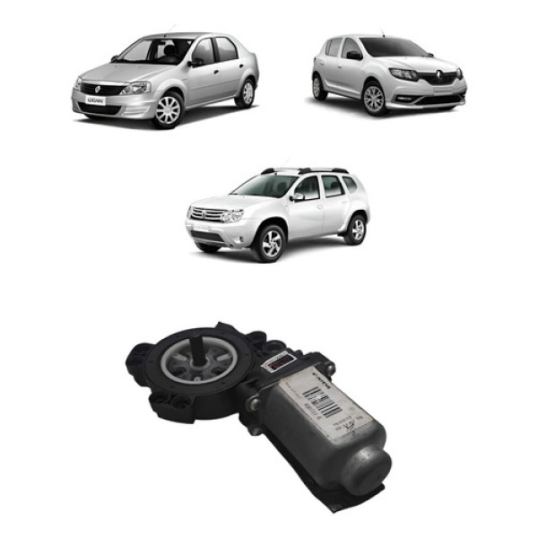 Motor De Vidro Elétrico Renault Logan / Sandero / Duster Preto