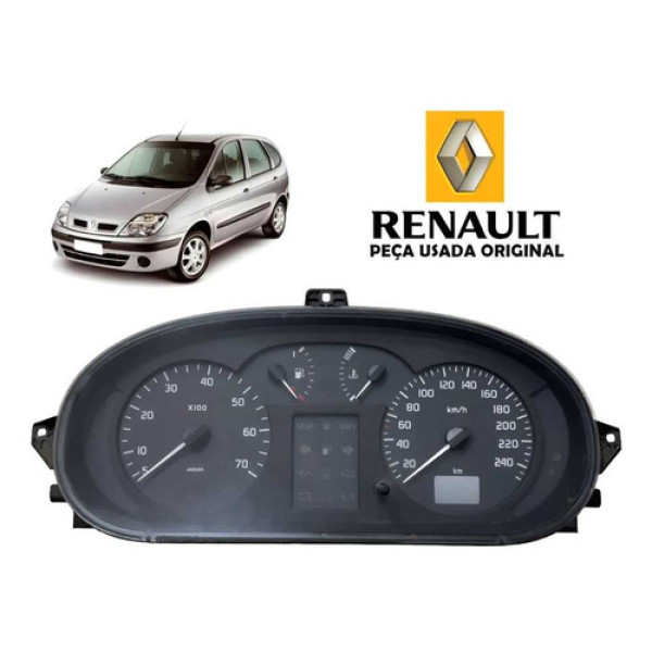 Painel Instrumentos Renault Scenic 2003 A 2006 2.0 Manual Prata
