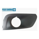 Moldura L/d Parachoque Onix Prisma C/furo Farol Milha 17/20 Preto Direito
