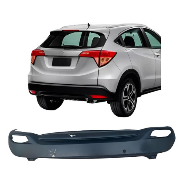 Spoiler Parachoque Traseiro Honda Hrv 2014 A 2019 Usado Preto
