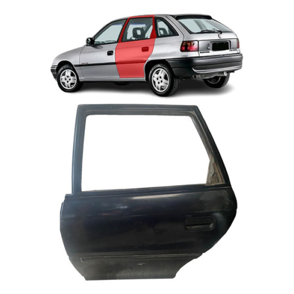 Porta Traseira Esquerda Astra 1995 Traseira Esq Preto
