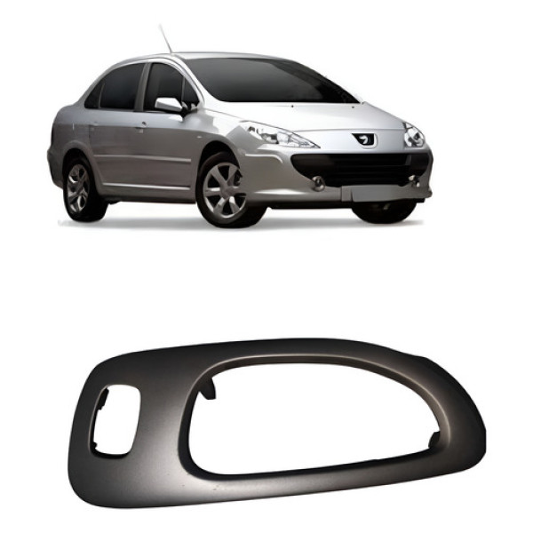 Moldura Maçaneta Traseira Esquerda Peugeot 307 2008 Usado Cinza Traseira