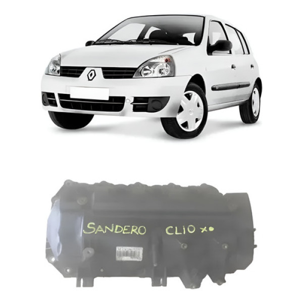 Tampa Comando Válvula Renault Sandero/clio 1.0 16v 07/14 Preto