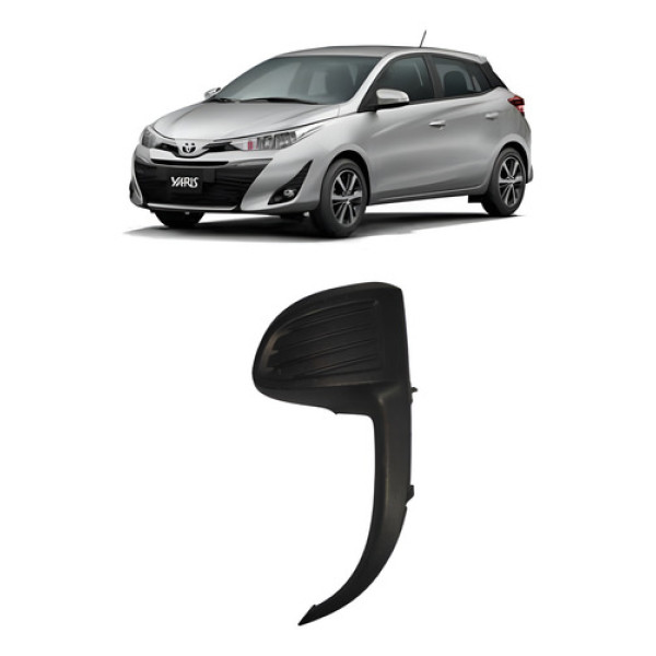 Tampa Milha Direito Toyota Yaris 2022 A 2024 Original Preto