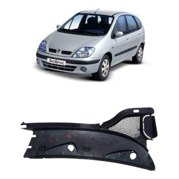 Grade Churrasqueira Esquerdo Renault Scenic 00-09 C/detallhe Preto