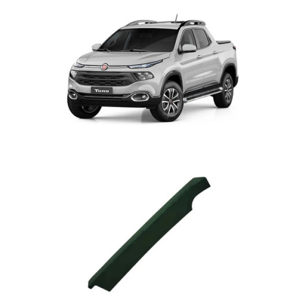 Moldura Esquerda Tampa Traseira Fiat Toro 2016 A 2025 Preto