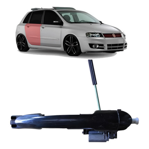 Maçaneta Externa Fiat Stilo Traseira Direita 2004 2009 2012 Traseira