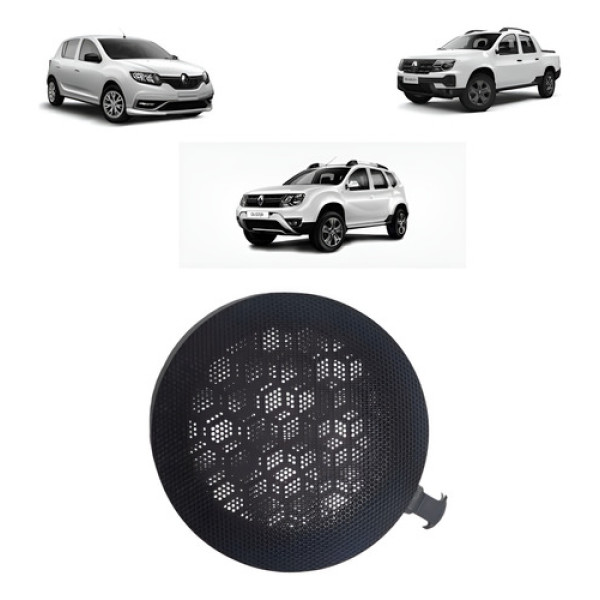 Tela Alto Falante Renault Sandero Oroch Duster 2009 A 2019 Preto