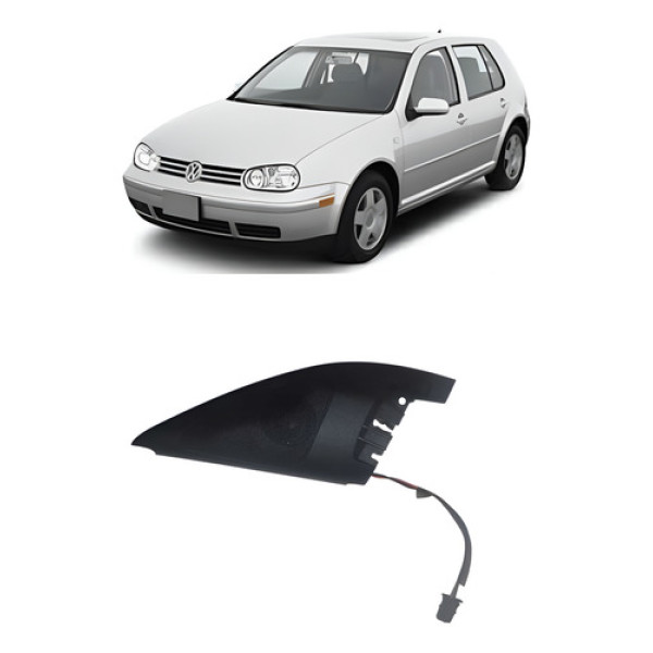 Acabamento Interno Retrovisor Esquerdo Vw Golf 2001 Preto