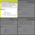 Retrovisor Gol G1 83 84 85 86 Manual Esquerdo Esquerdo Motorista