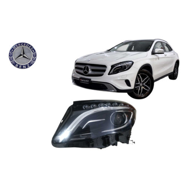 Farol Esquerdo Gla Xenon 200 2015/2017 C/ Detalhe Pequeno Esquerdo/motorista