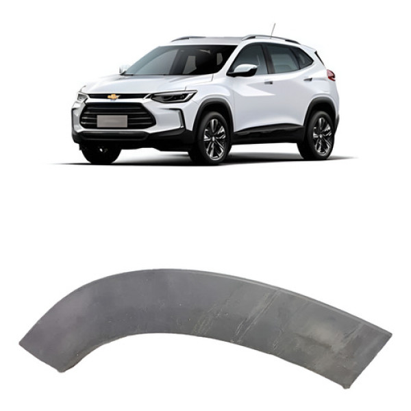 Friso Porta Traseira Chevrolet Tracker 2021 Direita Preto
