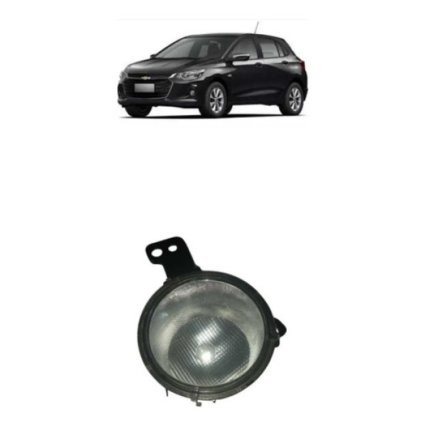 Farol Milha Direito Chevrolet Onix Plus 2020-2023 C/detalhe Acrílico