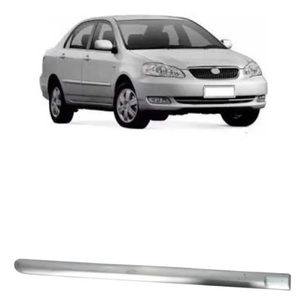 Friso Porta Traseira Direita Toyota Corolla 2003/2008 Prata