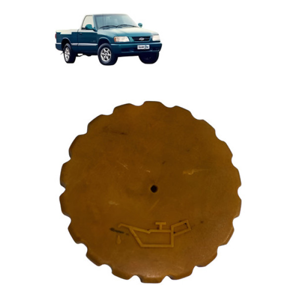 Tampa Óleo Motor Gm S10 Blazer 2.2 1995 A 2000 Original Amarelo