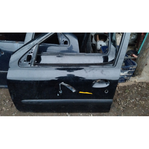 Porta D.e Renault Clio 00/12 Dianteira Esquerda Preto