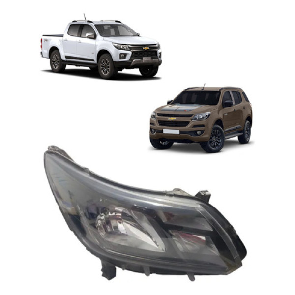 Farol Direito Black Chevrolet Trailblazer 2017 À 2023 Direito/passageiro