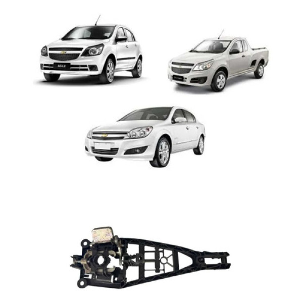 Suporte Maçaneta Dianteira Le Agile Montana Vectra 94737663 Preto Dianteira