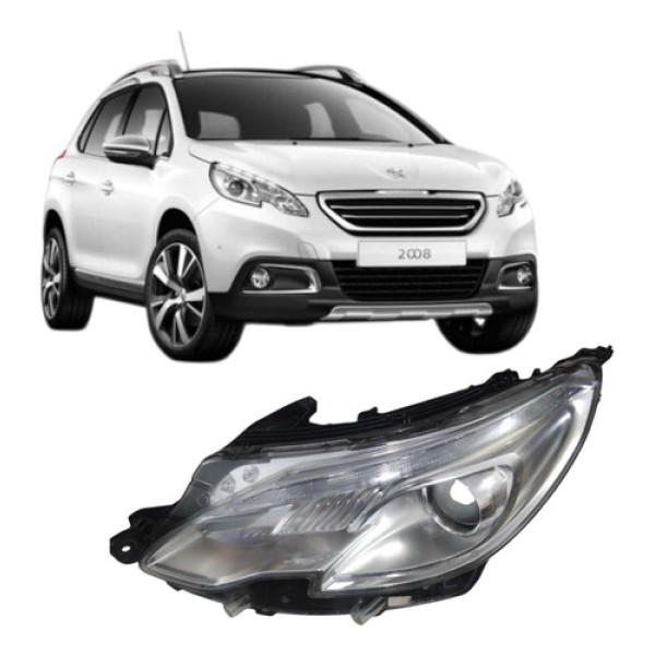 Farol Esquerdo Peugeot 208 2016 2017 2018 Esquerdo/motorista