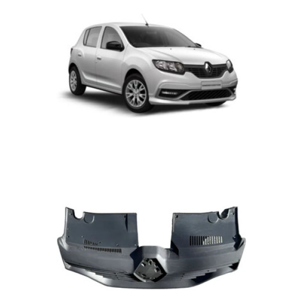 Grade Dianteira Do Radiador Renault Sandero 2016 C/detalhe Preto