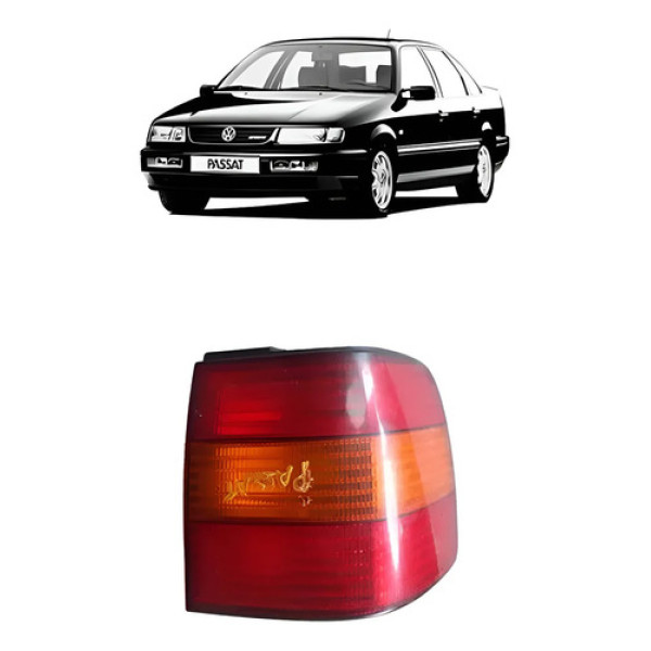 Lanterna Traseira Direito Passat Alemão 1994/1996 -  Direito/passageiro Vermelho