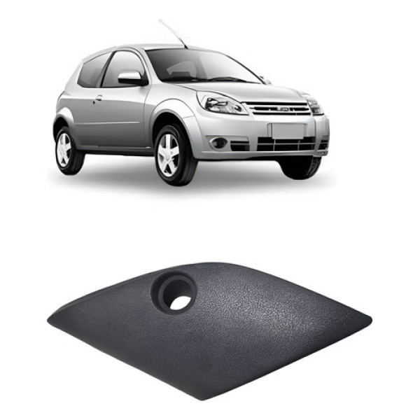 Acabamento Interno Retrovisor Esquerdo Ford Ka 2009 A 2013 Preto