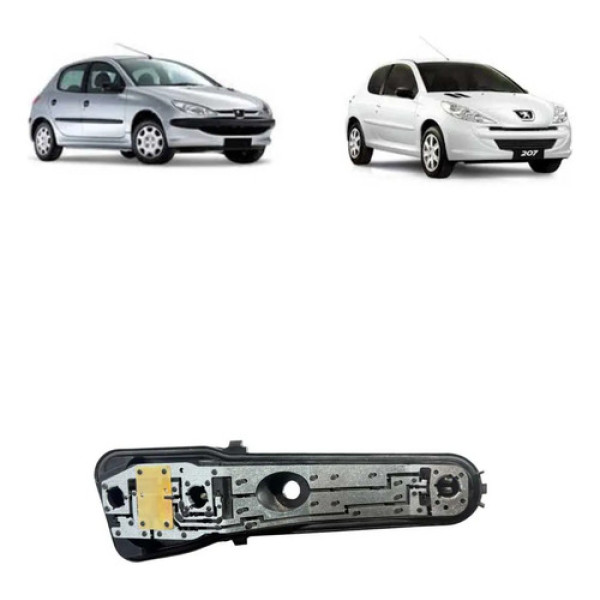 Circuito Lanterna Esquerda Peugeot 206 207 Sw 2005 A 2015 Esquerdo/motorista Vermelho