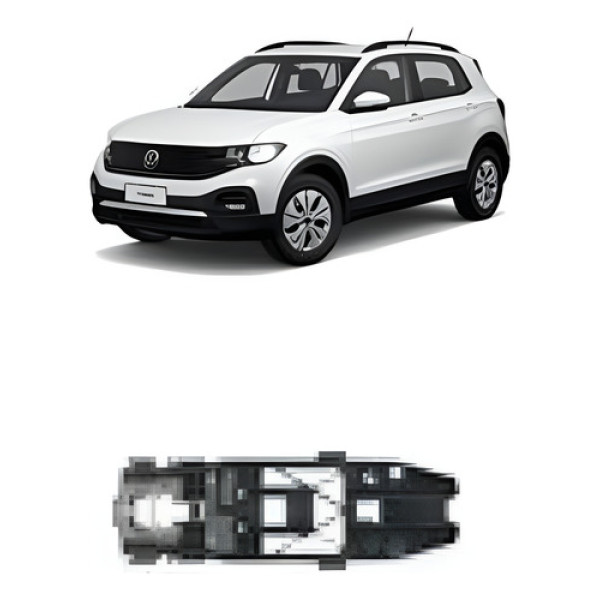 Suporte Da Maçaneta Direita T-cross Polo Original 6ea839885 Preto