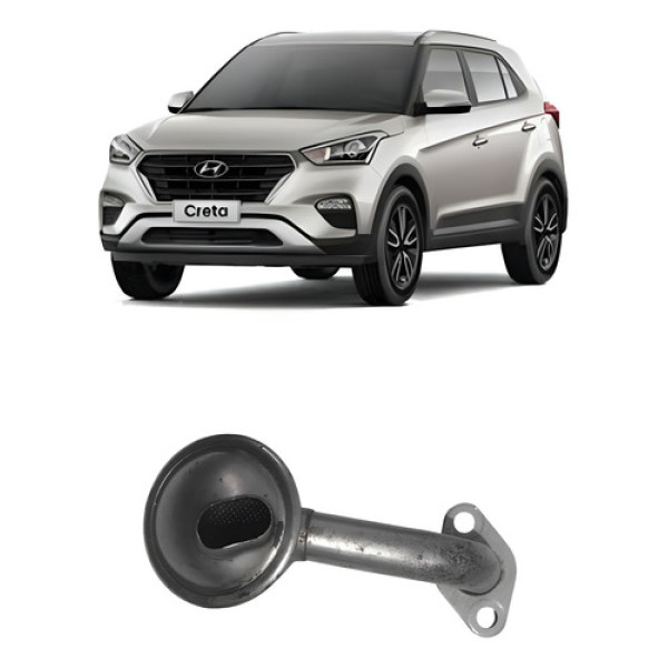 Pescador Bomba Óleo Hyundai Creta 1.6 16v 2017 A 2022 Cromado