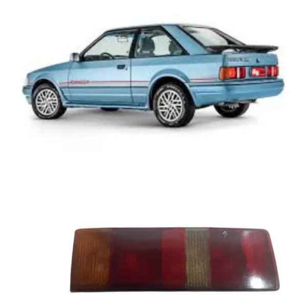 Lanterna Traseira Direita Ford Escort 1987 A 1992 C/detalhe Direito/passageiro Vermelho