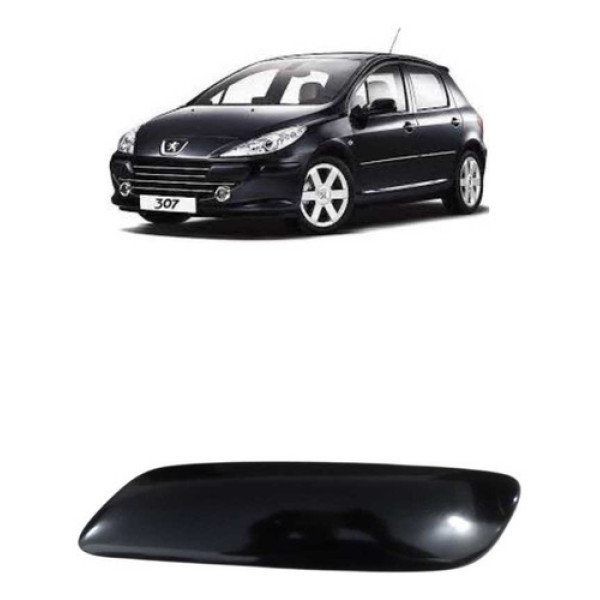 Acabamento Esquerdo Parachoque Dianteiro Peugeot 307 (usado) Preto