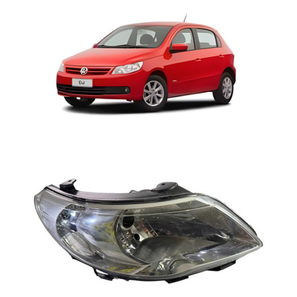 Farol Lado Direito Gol G5  2009 2010 2011 2012   Simples Direito/passageiro