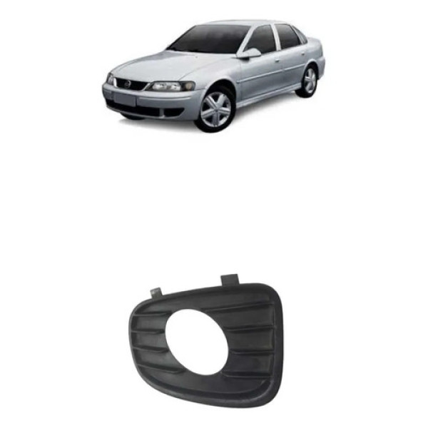 Grade Farol Direito De Milha Chevrolet Vectra 2002 Milenium Preto Direito