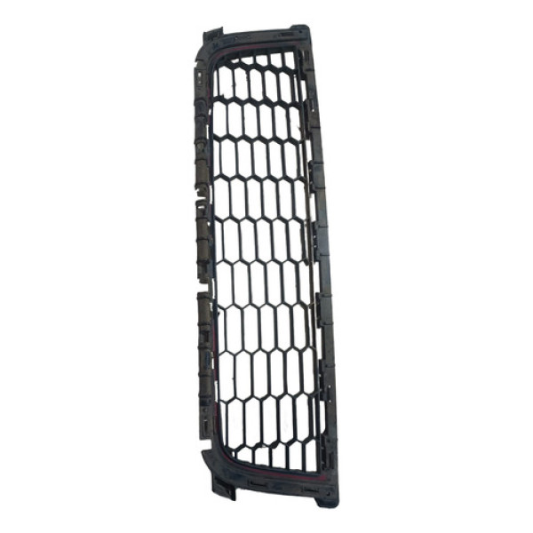 Grade Central Parachoque Renault Sandero 2012 A2014 Detalhes Preto