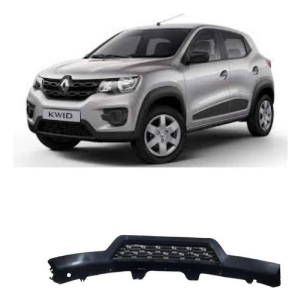 Grade Inferior Renault Kwid 2016/2020 C/detalhe Preto Fosco