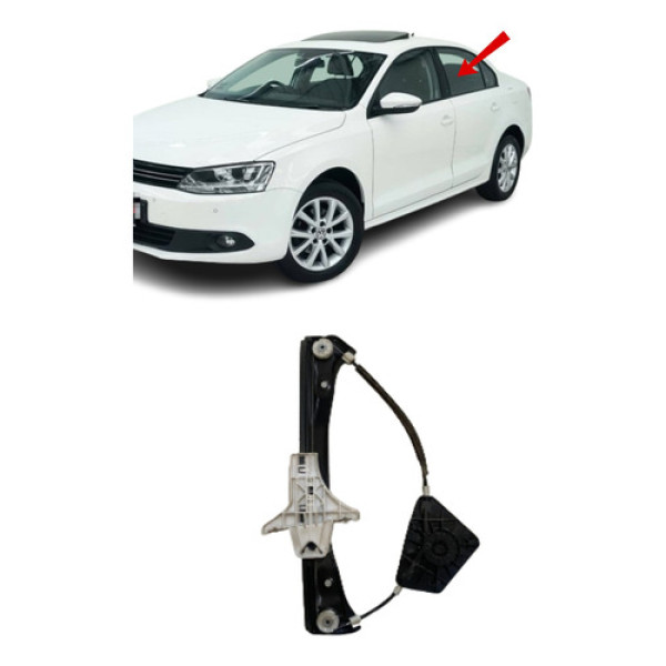 Maquina De Vidro Elétrica Tras. Esq. Jetta 2011 12 13