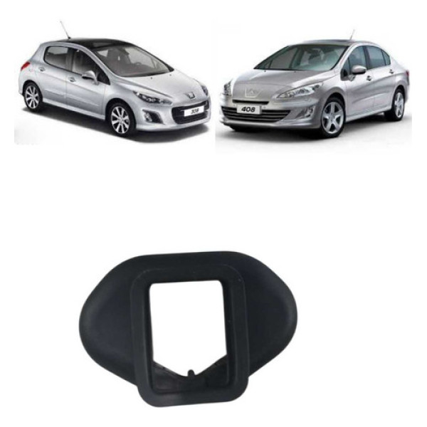Borracha Limitador Porta Traseira Esquerda  Peugeot 408 2012 Preto
