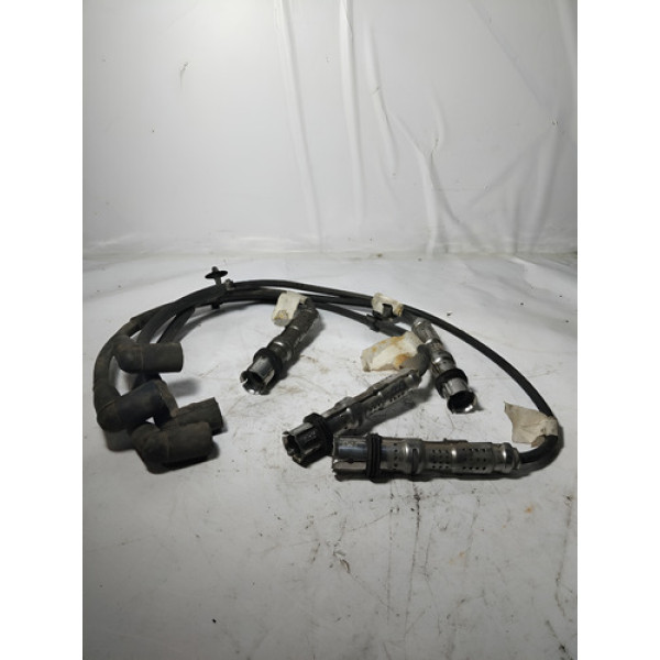 Kit Cabo De Velas Ignição Volkswagen Fox 1.0 8v 03/10 Preto