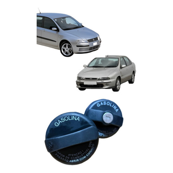 Tampa Tanque Combustível Fiat Marea Stilo Alfa V6 46551159 Preto