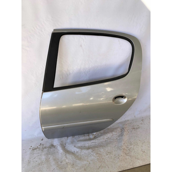 Porta Traseira Esquerda Peugeot 206 207 2003/2012 Usado Traseira Esquerdo Cinza