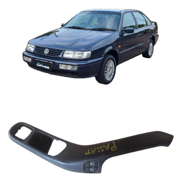 Apoio De Braço Interruptor Do Vidro Tras Dir Vw Passat 96 Preto