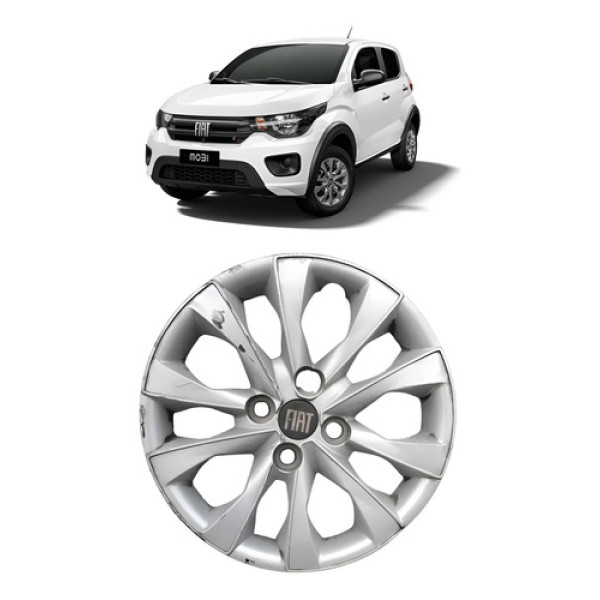 Calota Roda 14 Fiat Mobi 100264357 Prateado